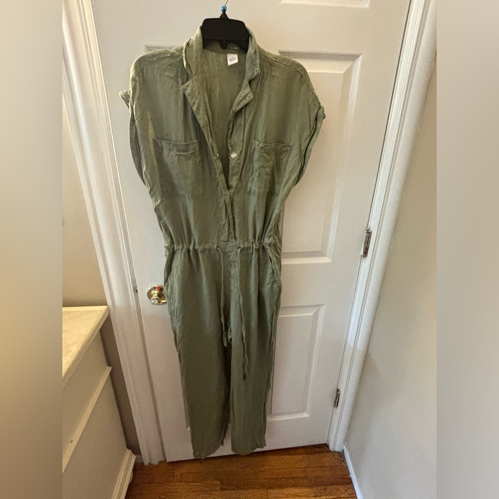 Magaschoni 100% Linen Jumpsuit